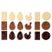 Chocolade mal paasfiguren